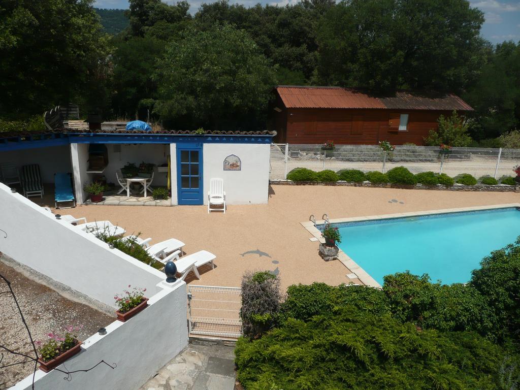 Gites De Plos Appart Chalet Piscine Spa 앙뒤즈 외부 사진