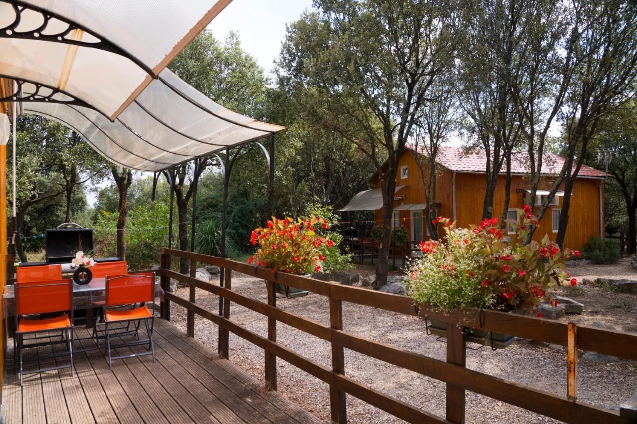 Gites De Plos Appart Chalet Piscine Spa 앙뒤즈 외부 사진