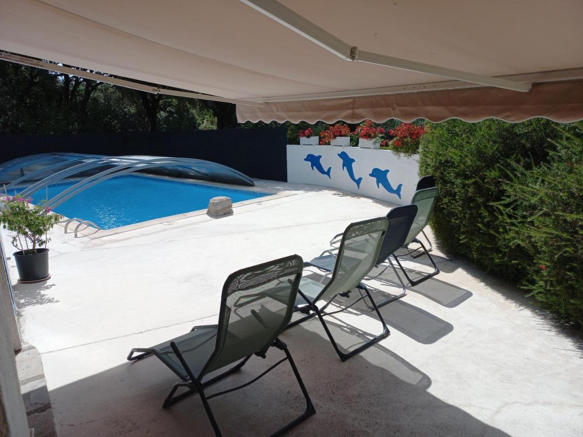 Gites De Plos Appart Chalet Piscine Spa 앙뒤즈 외부 사진