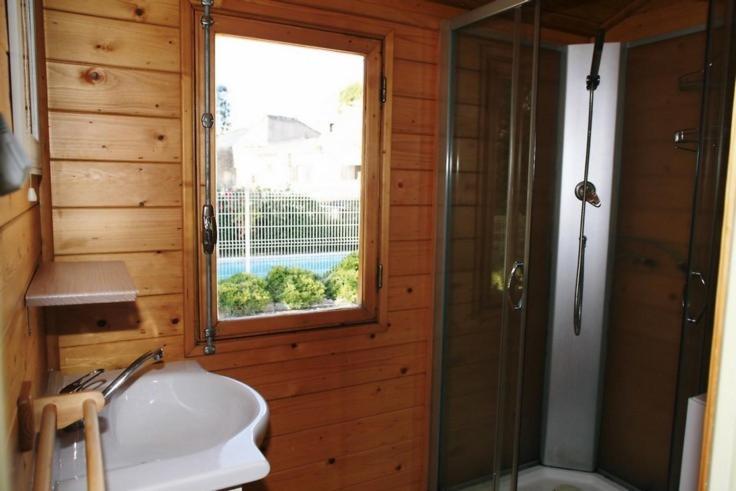 Gites De Plos Appart Chalet Piscine Spa 앙뒤즈 객실 사진